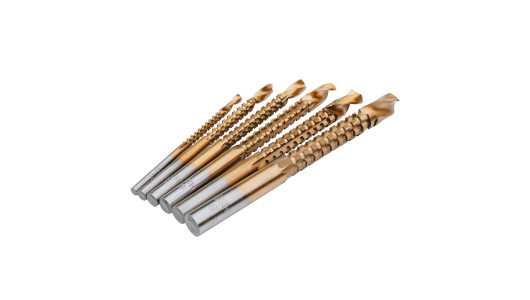 Drill Saw &ndash; HSS (TiN Coated) 6pcs &Oslash;3-8mm Set image