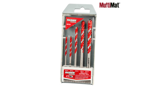 Drill Bits MultiMat 2Cut 5pcs. &Oslash;4 5 6 8 10mm Set image