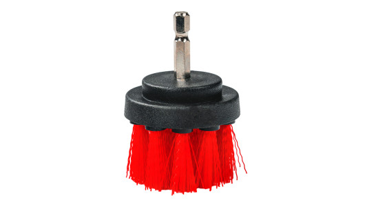 Plastic Brushes &Oslash;50 &Oslash;64 &Oslash;90 &Oslash;100mm 150mm HEX 1/4" 5pcs. Set image