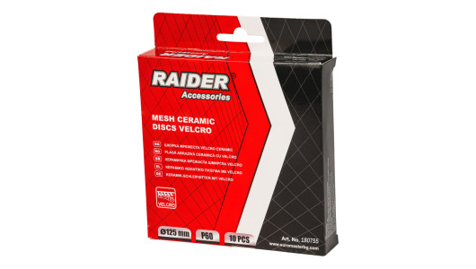 Шкурка мрежеста VELCRO Ceramic &Oslash;125mm P60 10бр. image