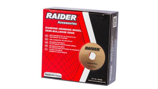 Diamond Grinding Wheel 75&times;20&times;15mm Demi-Bullnose Edge image