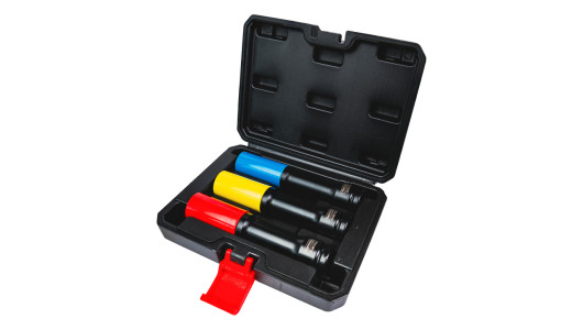 Set 3 tubulare de impact 1/2" 17,19,21mm cu protectie 150mm image