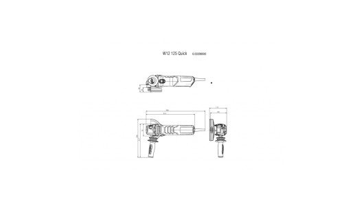 Ъглошлайф 125mm 1250W METABO W 12-125 QUICK (до 2020 г.) image