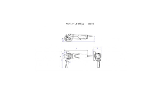 Polizor unghiular 125mm 1700W METABO WEPBA 17-125 Quick DS image