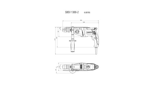 Бормашина ударна 1300W METABO SBEV 1300-2 ZKBF image