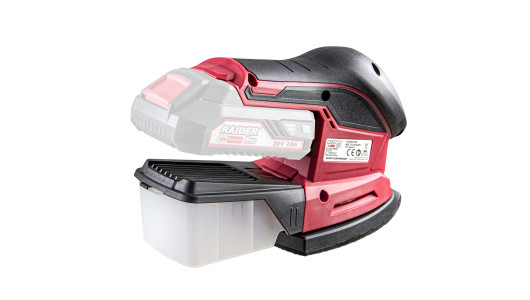 R20 Cordless Multi-Sander 150x150x100mm Solo RDP-SMSA20 image