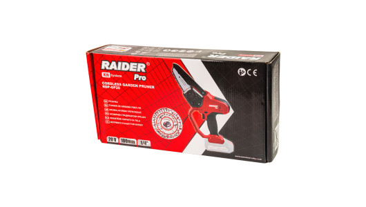 R20 Cordl.Gard.Pruner 100mm 1/4" .043" 28 2Ah RDP-GP20 image