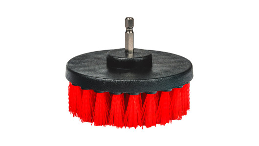 Plastic Brushes &Oslash;50 &Oslash;64 &Oslash;90 &Oslash;100mm 150mm HEX 1/4" 5pcs. Set image