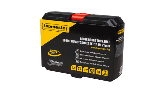 К-т цвет. торс. удълж. ударни 6стенни вложки 3х1/2"150мм TMP image