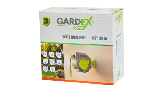 Wall Hose Reel 1/2" 1.5 + 20 m + Connectors LUXE GX image