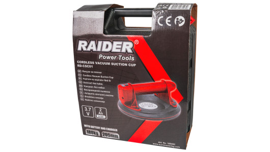 Cordless Vacuum Suction Cup 180kg 205mm 3,7V 2Ah RD-CSC01 image
