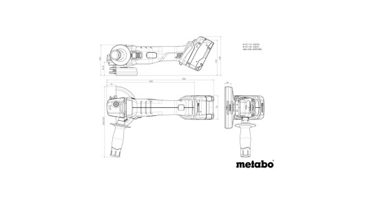 Polizor unghiular fără fir 125mm METABO L 18 7-125 2x4,0 Ah image