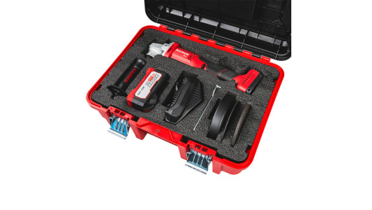 R20 Ъглошлайф &Oslash;125mm 4Ah 2 диска Куфар RAIDER PRO RDP-YAG20 image
