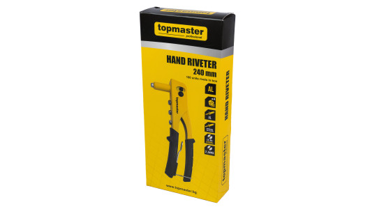 Hand riveter 240mm with 100 pcs. rivets in box TMP image