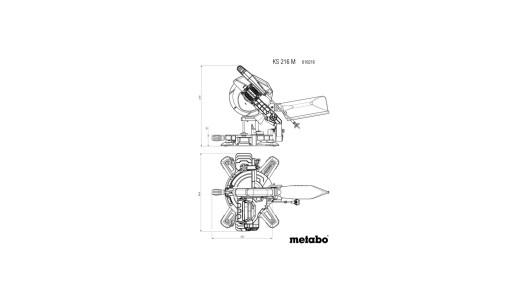 Ferăstrău transversal &oslash;216mm METABO KS 216 M PCL image