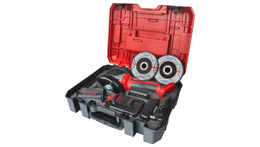 R20 Cordless Angle Grinder &Oslash;125mm 4Ah 2discs Case RDP-SPAG20 image