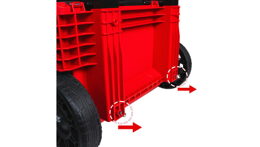 Modular Storage System 556x1120x424mm wheels IP65 RDP-MSS7 image