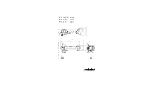 W 18 L 9-125 Quick Cordless angle grinder image