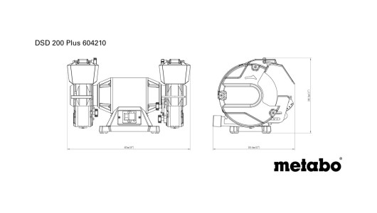 Slefuitor 750W 200mm METABO DSD 200 PLUS trifazat image