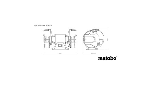 H&acirc;rtie abrazivă 600W 200mm METABO DS 200 PLUS image