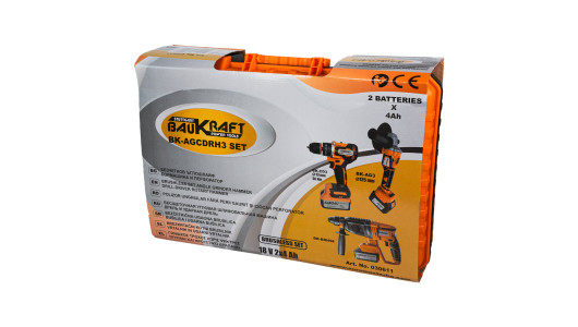 Set polizor unghiular + percutor 18V 2x4Ah valiza BK-AGCDRH3 image